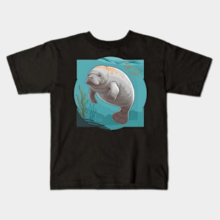 Under the Sea Manatee Kids T-Shirt